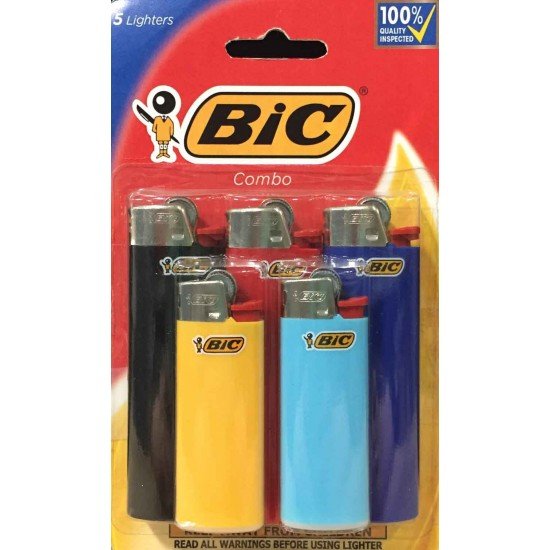 BIC LIGHTER 5PK 12CT (60PC)